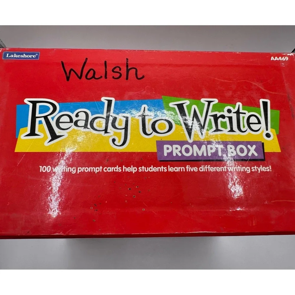 Lakeshore Ready to Write Prompt Box COMPLETE 100 Prompts AA469 Ages 6+